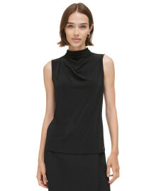 Calvin Klein women's Mock-Neck Sleeveless Top