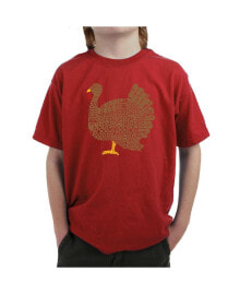 LA Pop Art thanksgiving - Boy's Child Word Art T-Shirt