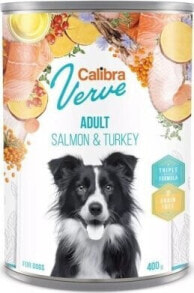 Calibra CALIBRA DOG VERVE GF ADULT SALMON & TURKEY - mokra karma dla psa -400G