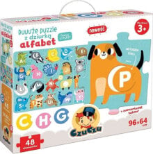 Купить развивающие и обучающие игрушки Bright Junior Media: Bright Junior Media Duże Puzzle z Dziurką Alfabet