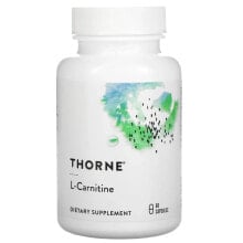 Аминокислоты thorne, L-Carnitine, 60 Capsules