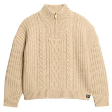 SUPERDRY Cable half zip sweater купить онлайн