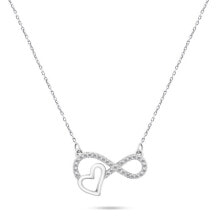 Ювелирные колье delicate Silver Necklace Infinity NCL54W