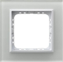 Умные розетки, выключатели и рамки ospel Single frame Sonata glass white (R-1RGC / 31/00)