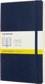 Moleskine Notes MOLESKINE L (13x21cm) w kratkę, miękka oprawa, sapphire blue, 192 strony, niebieski