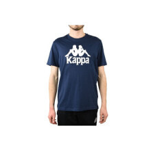 Мужские спортивные футболки мужская футболка спортивная синяя с логотипом на груди Kappa Caspar T-Shirt M 303910-821
