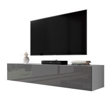 RTV Zibo 160cm modern Weiß glänzend