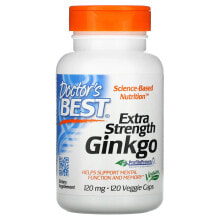 Doctors Best Extra Strength Ginkgo Экстракт листьев гинкго билоба 120 мг 360 капсул