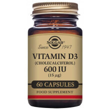Витамин D sOLGAR Vitamin D3 -- Витамин D3 600 МЕ 15 мкг 60 капсул