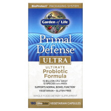 Гарден оф Лайф, Primal Defense, Ultra, универсальная пробиотическая формула, 216 вегетарианских капсул UltraZorbe