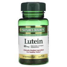 Лютеин, зеаксантин Nature's Bounty, Lutein, 40 mg, 30 Rapid Release Softgels