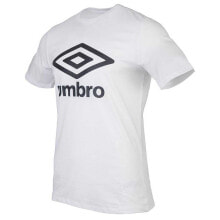 Мужские спортивные футболки Мужская спортивная футболка белая с логотипом UMBRO Football Wardrobe Large Logo