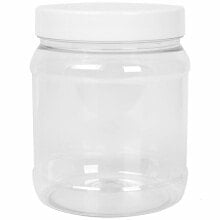 Round jar with a lid thread 100/400 transparent 1000ml
