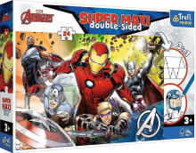 Купить пазлы для детей Trefl: Trefl Dwustronne Puzzle 24 elementy Super Maxi Silni Avengers 3w1