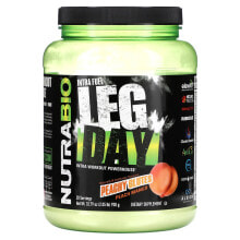 Аминокислоты nutrabio Labs, Intra Fuel, Leg Day, Intra Workout Powerhouse, Peachy Glutes Peach Mango, 2.05 lb (930 g)