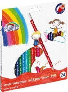 Цветные карандаши для рисования для детей grand Kredki oĹ‚Ăłwkowe 24 kolory trĂłjkÄ…tne supermiÄ™kkie