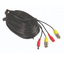Комплектующие для телекоммуникационных шкафов и стоек Yale HD BNC Cable 18m коаксиальный кабель Черный SV-BNC18