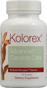 Витамины и БАДы для нервной системы Kolorex Advanced Candida Care Комплекс с экстрактом новозеландского красного листа для баланса микрофлоры кишечника 60 капсул