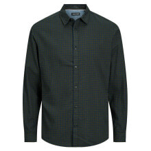 JACK & JONES 12183107 Gingham Twill Long Sleeve Shirt