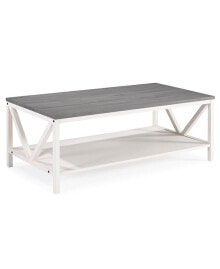 Walker Edison distressed Farmhouse Coffee Table