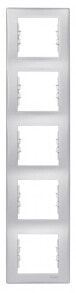Умные розетки, выключатели и рамки Schneider Electric Sedna fivefold aluminum frame SDN5801560
