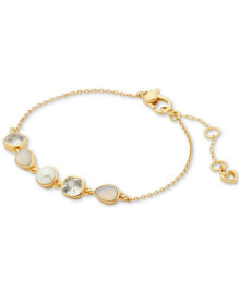 Купить браслеты kate spade new york: Gold-Tone Bubbly Bezel Bracelet