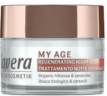 Regenerierende Nachtcreme mit Bio-Hibiskus und Ceramiden - Lavera My Age Regenerating Night Cream