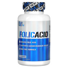 Витамины группы В эвлюшэн Нутришен, Folic Acid, 800 mcg, 120 Tablets