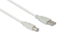 Alcasa 2510-05 USB кабель 0,5 m 2.0 USB A USB B Белый