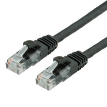 Купить кабели и провода для строительства VALUE by ROTRONIC-SECOMP AG: VALUE Patchkabel Kat.6 UTP LSOH schwarz 10 m - Cable - Network