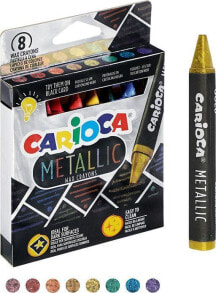 Carioca Kredki świecowe metaliczne 8 kolorów CARIOCA