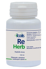 Витамины и БАДы для дыхательной системы Joalis ReHerb Добавка для здоровья дыхательных путей 100 таблеток