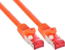 Кабели и разъемы для аудио- и видеотехники inLine 5m S-STP/PiMF Cat. 6 сетевой кабель Оранжевый 76405O