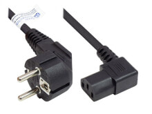 Alcasa P0131-S018 кабель питания Черный 1,8 m Силовая вилка тип E+F Разъем C13