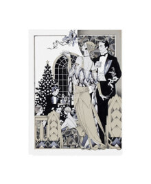 Trademark Global david Chestnutt Deco Christmas Canvas Art - 15.5