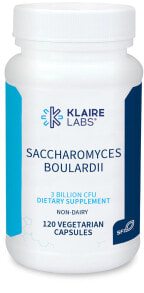 Пребиотики и пробиотики klaire Labs Saccharomyces Boulardii Гипоаллергенные сахаромицеты буларди для поддержки иммунитета и пищеварения 3 млрд КОЕ 120 растительных капсул