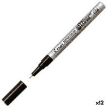 Постоянный маркер Pilot Серебристый 0,5 mm (12 штук)