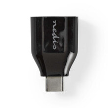 Компьютерные разъемы и переходники Nedis CCGP60915BK кабельный разъем/переходник USB-C USB-A Черный