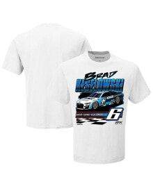 Купить мужские футболки и майки Rfk Racing: Men's White Brad Keselowski Kohler Wedge T-shirt