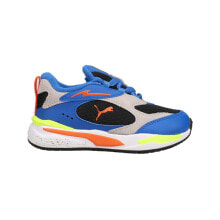 Puma RsFast Glxy2 Ac Logo Slip On Toddler Boys Black, Blue, Green, Orange Sneak