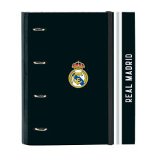 Ring binder Real Madrid C.F. White Grey 27 x 32 x 3.5 cm