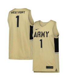 Nike men's #1 Gold Army Black Knights Team Replica Basketball Jersey