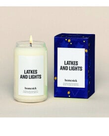 Homesick Latkes & Lights Candle White