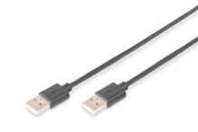ASSMANN Electronic 5m USB 2.0 A/A USB кабель USB A Черный AK-300101-050-S