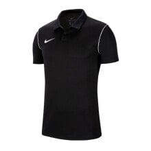 Женские кроссовки мужская футболка-поло спортивная черная  с логотипом Nike Dry Park 20 M BV6879-010