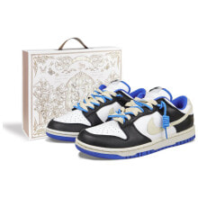 【定制球鞋】 Nike Dunk Low 玉兔2.0 清新高街 低帮 板鞋 男女同款 黑白米蓝 特殊礼盒 兔年限定 / Кроссовки Nike Dunk Low FD9064-110