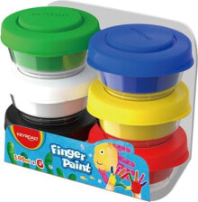 Детские краски для рисования Keyroad Farby do malowania palcami mix kolorów 6x100 ml