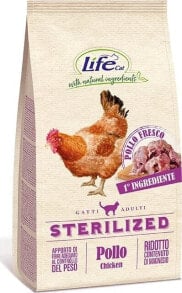 Life Pet Care Life Cat Sucha Karma dla Kota po Sterylizacji Kurczak 400g