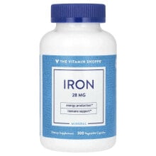 Iron, 28 mg , 300 Vegetable Capsules