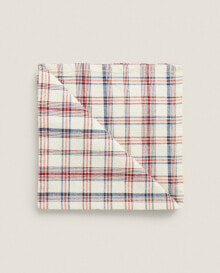 Check dyed thread napkins (pack of 2)
